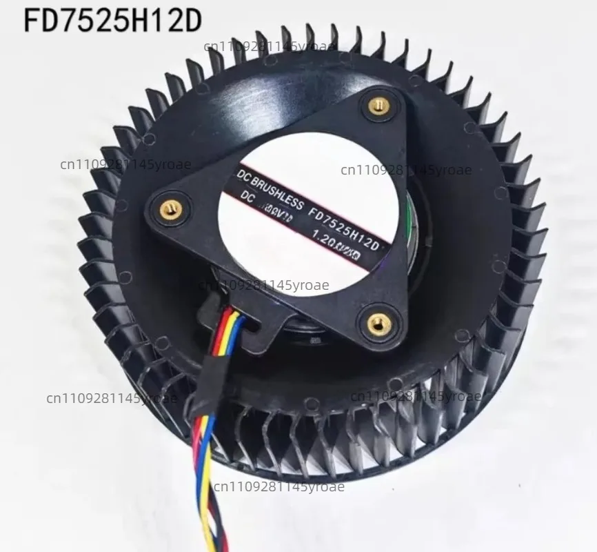Laptop GPU Cooling Fan For ZOTAC GeForce RTX2060 Firstd FD7525H12D 12V 1.20A 75mm Cooler Radiator Fan