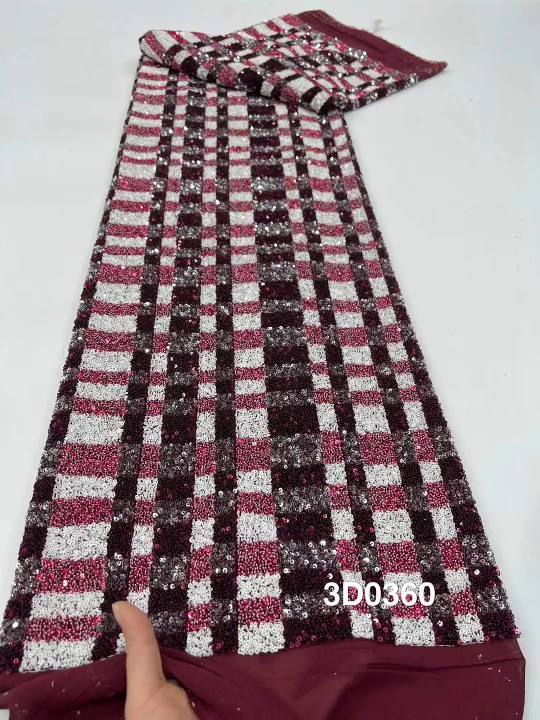 African French Luxury Heavy Lace with High-Quality Embroidery Sequins 2025 Beads Groom Fabric for Evening Party Dresses