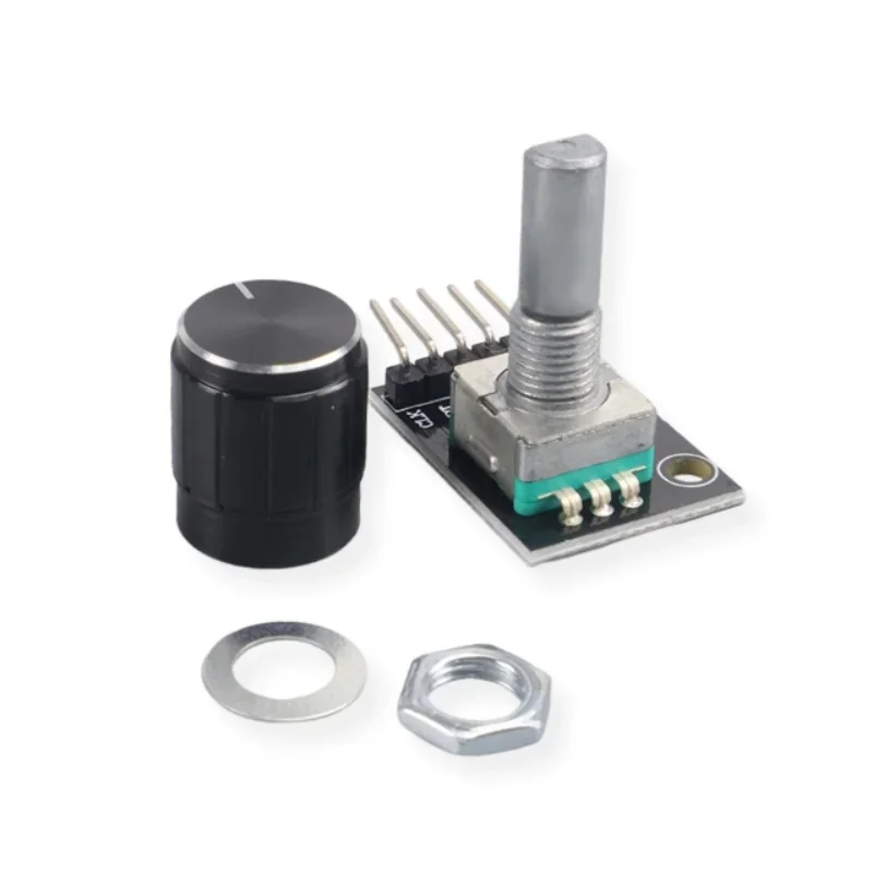 Brand New KY-040 Rotary Encoder Module with Push Button 20 PPR 5V 360 Infinite Rotation for Arduino Volume Menu Motor Control
