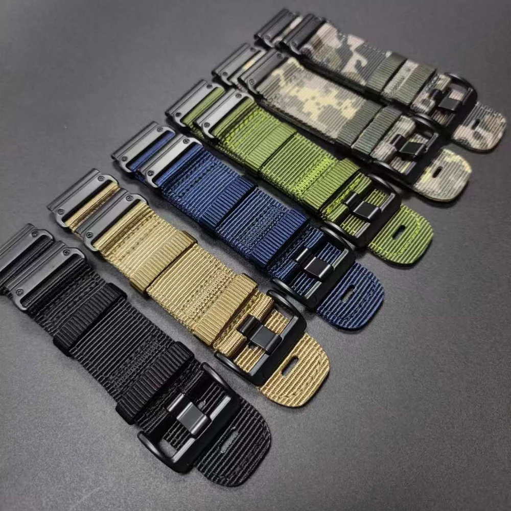 

Нейлоновый ремешок для часов Garmin Enduro 3 2 Tactix 8 Quickfit для fenix 8 Pro E 7X 7 6X Instinct 3 Mk3 EPIX gen2 22 мм 26 мм камуфляжный ремешок