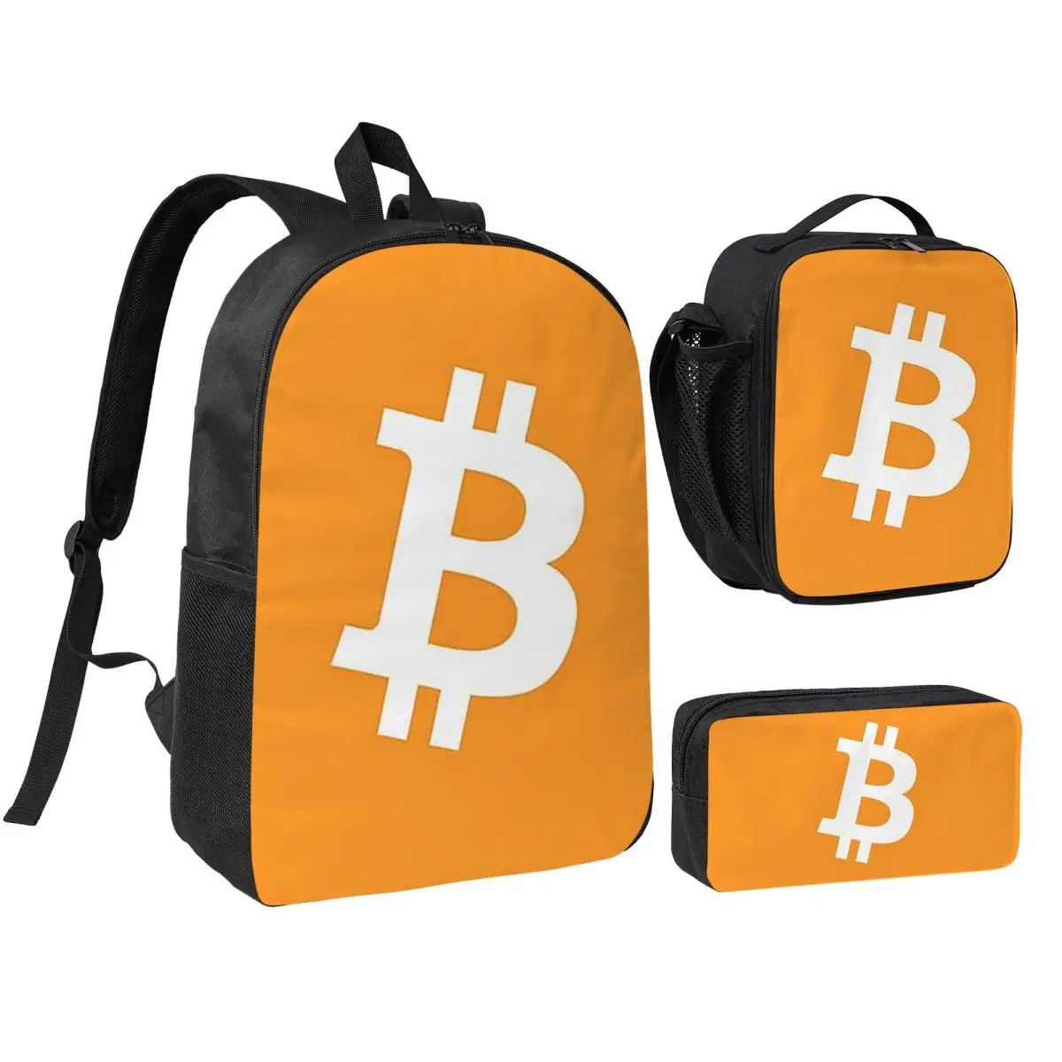 

Bitcoin CPU Miner BTC Blockchain Cryptocurrency Backpack BookBag School Bag Shoulder Bags 3ps Insulated Lunch Bag Pencil Case