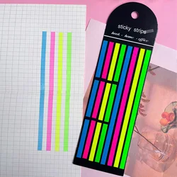 160 Sheets Lengthen Transparent Rainbow Index Memo Pad It Sticky Notepads Paper Sticker Notes School Supplies Stationery