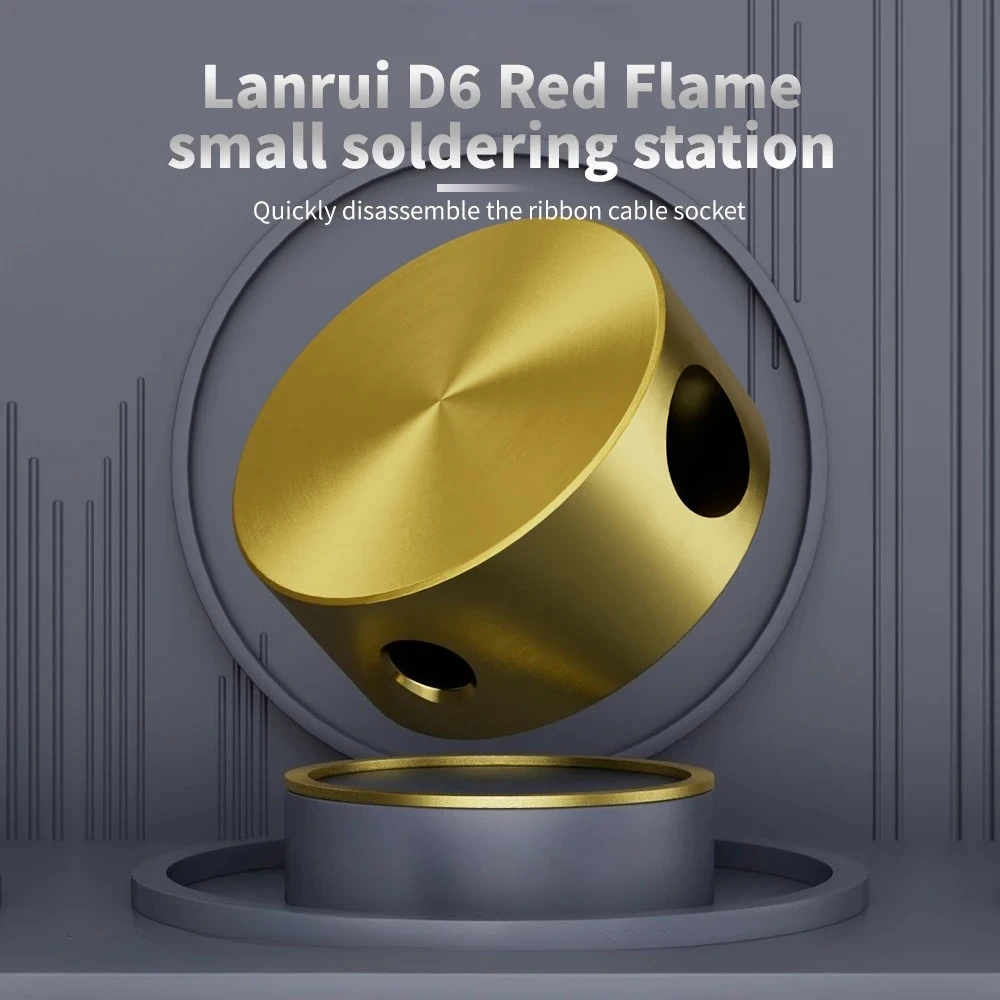 Lanrui D6 Red Flame Mini Small Soldering Welding Station Quickly Disassembly The Ribbon Flex Cable Socket Phone Repair Tool