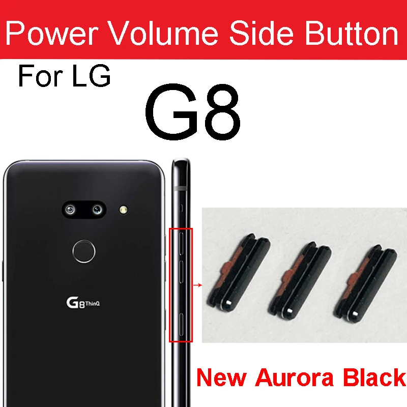 Power Volume Side Buttons For LG G6 G6 ThinQ G7 G7 ThinQ G8 G8S Power Volume Small On Off Side Keys Repair Parts