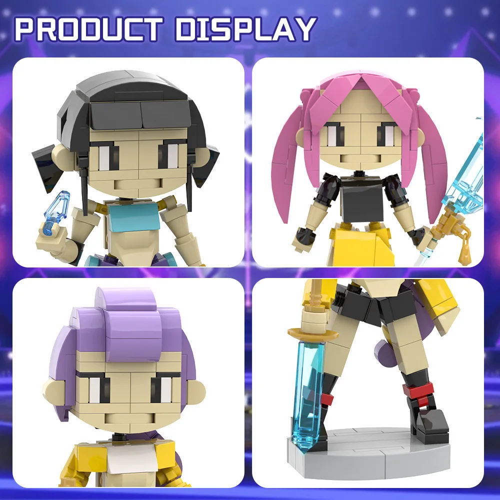 K-pop شيطان الصيادين Bricksheadz اللبنات الموسيقى الكورية أنيمي الطيور النمر فتاة مجموعة نموذج لجسم جمع اللعب المشجعين هدية #4