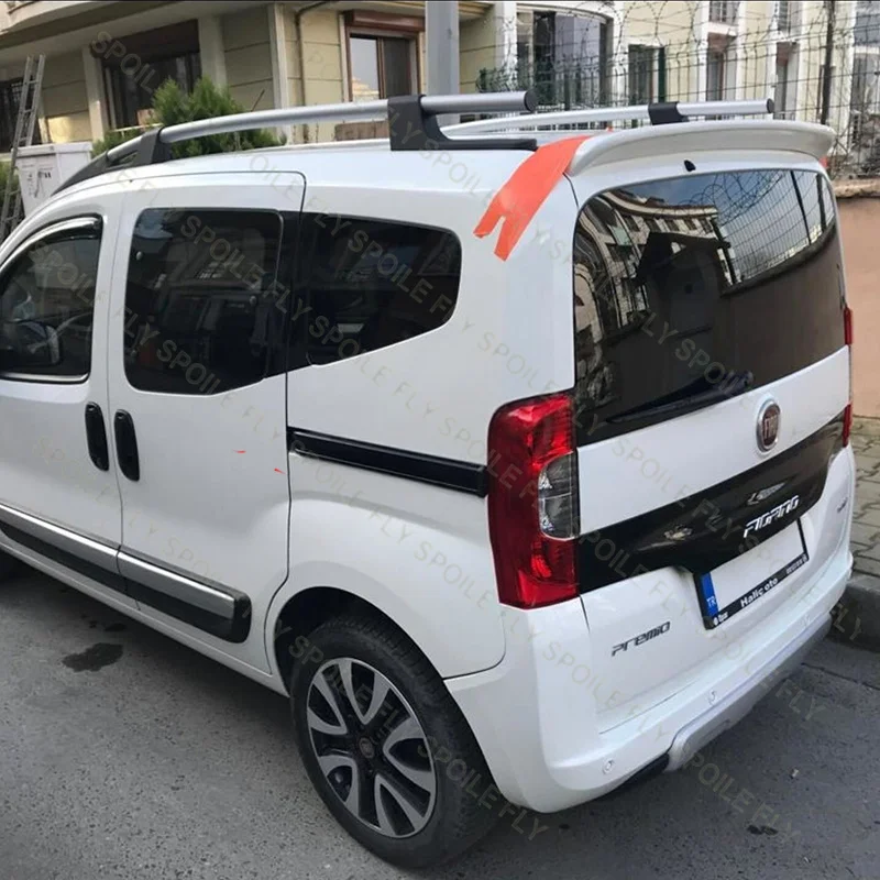 For Fiat Fiorino/Qubo 2008-2024 Sports Style High Quality ABS Car Rear Roof Wing Spoiler Body Kit Gloss Black Carbon Fiber Look
