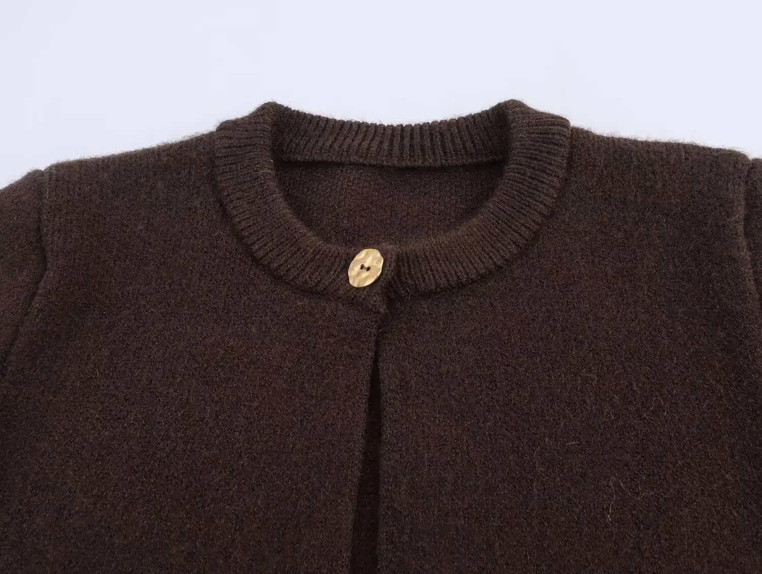 Kardigan Rajut Wanita Musim Gugur Musim Dingin Desain Retro dengan Rumbai di Bagian Bawah, Mantel Wanita Kerah O dengan Kancing Tunggal, Sweater Rajut