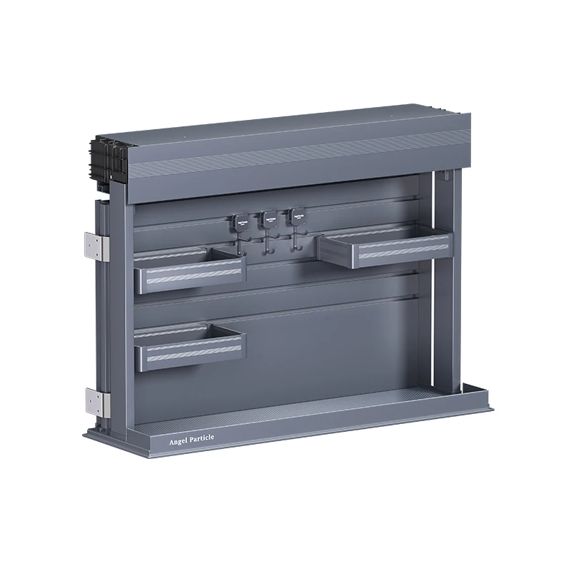 New Launch Kitchen Smart Lift Cabinet Adjustable Wall Rack Electric Pull Down Storage Basket