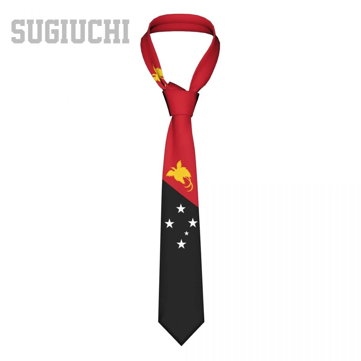 

Papua New Guinea Flag Emblem Men Women Neck Ties Casual Plaid Tie Suits Slim Wedding Party Business Necktie Gravatas