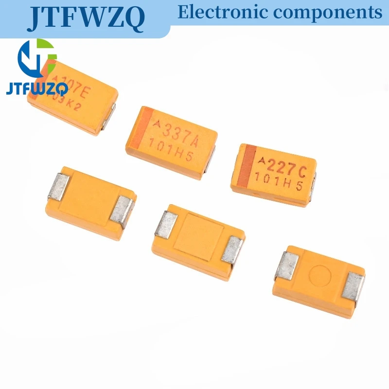 10PCS 6V 6,3V 10V 16V 25V 35V 50V 10UF 22UF 33UF 47UF 100UF 220UF 330UF 470UF D Typ SMD Tantal Kondensator