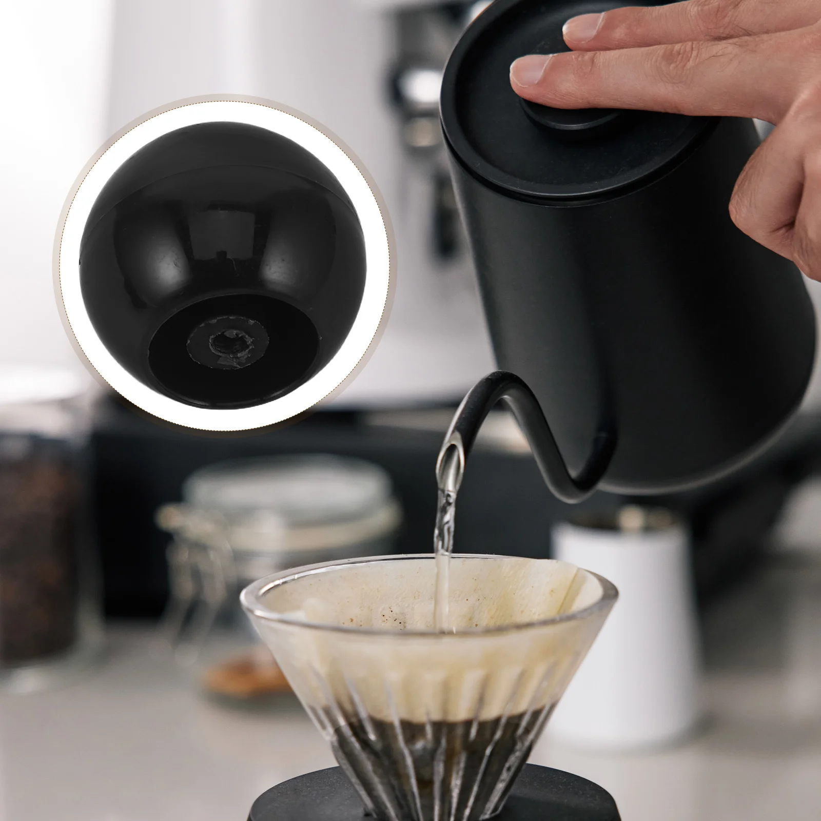 

8Pcs Tea Kettle Lid Handles Replacement Sturdy Wear-Resistant Pot Lid Knobs Compact Design for Household Office Pan Cover Glass