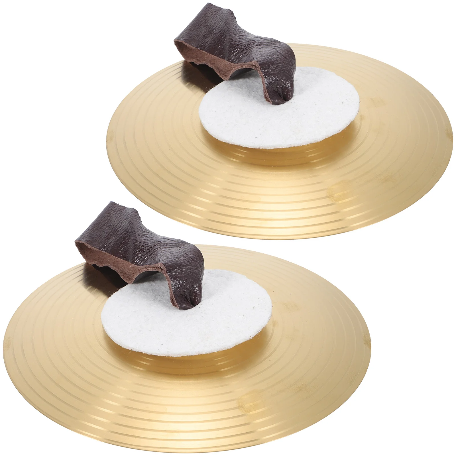 

1Pair Kids Hand Cymbals Smooth Alloy Build with Comfortable Rope Holders Crisp Sound for Dance Parties and Rhythm Learning