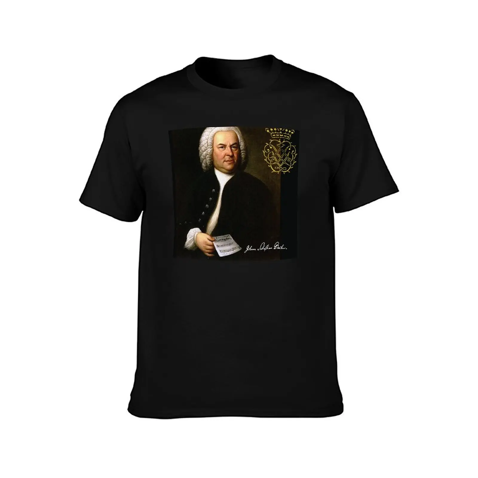 Bach with his Monogram T-Shirt Plus Size All Match Tee Shirt T-Shirt