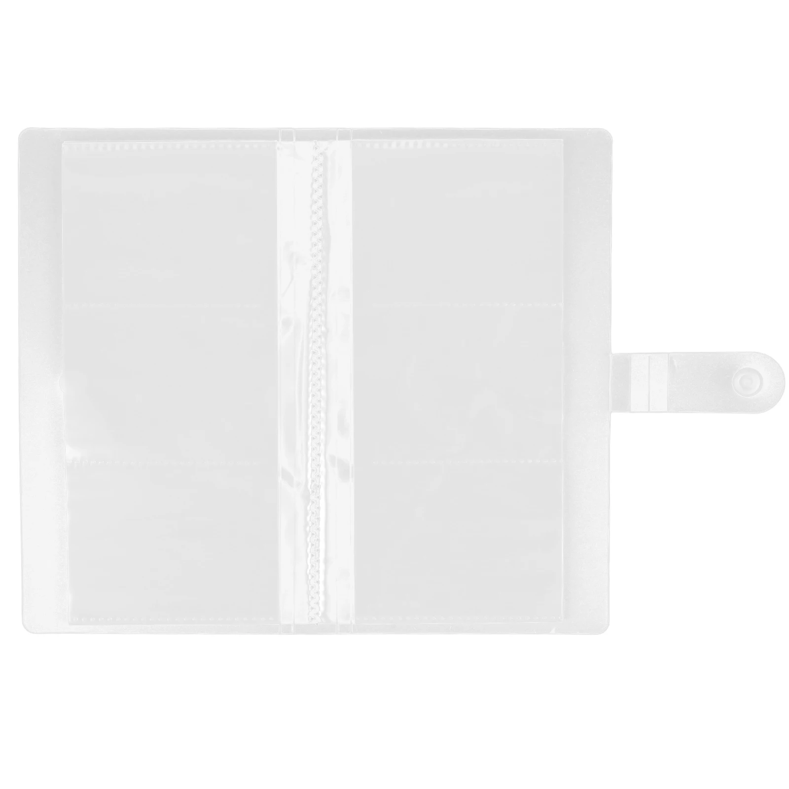 

3 Inch 3 Slot 120 Cards Capacity Portable Book Buckle Organizer For Student Flashcards Cards Pp Material Transparent