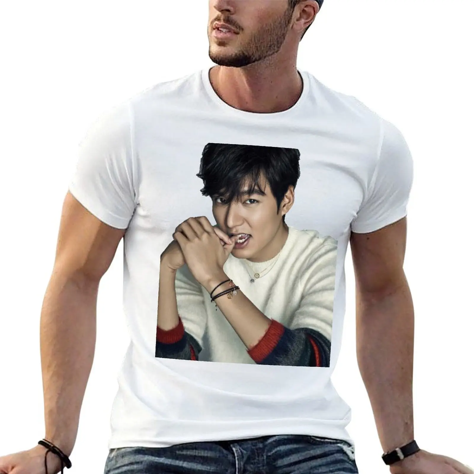 

oppa lee min ho T-Shirt t shirt man casual man t shirt summer T-Shirt