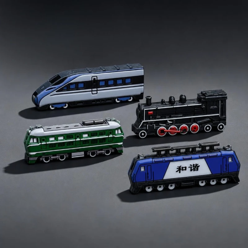 Railway Train Design Brooch Steam Locomotive High Speed Rail Gift Badge Collection Pin DIY Clothing Bags Hat T-shirt  Accessory