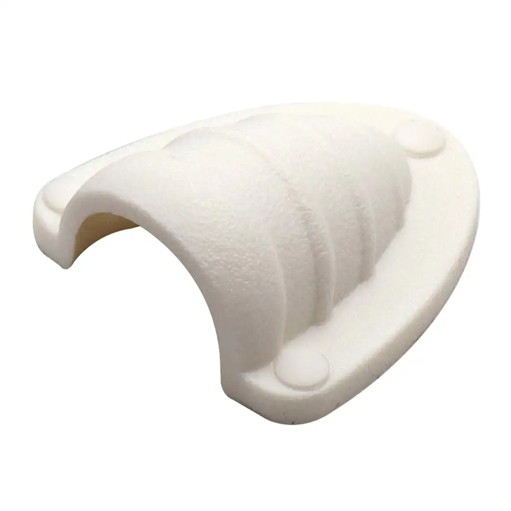 White Nylon Clamshell Vent/Wire Cover Clam Vent for Boat (60 x 65 x 25mm)