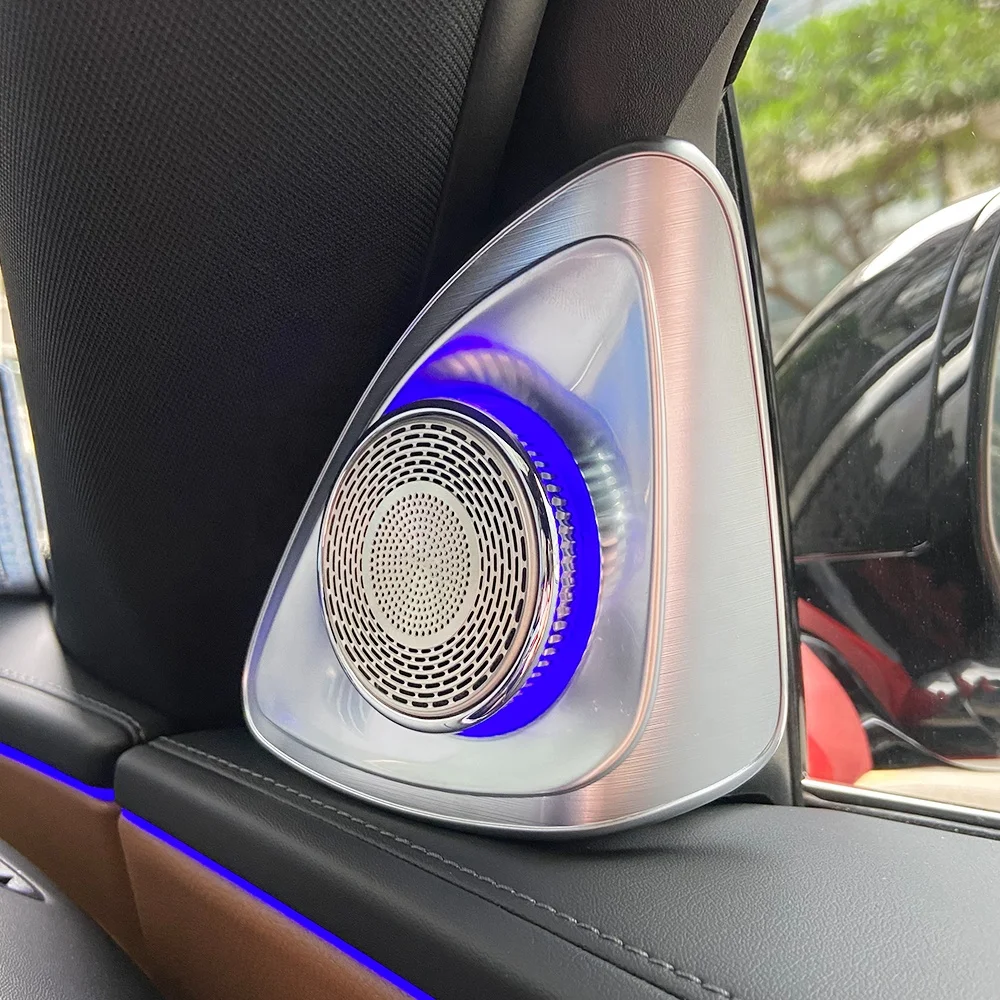 

STLFAuto Interior 4D Rotating Tweeter Speakers 64 Colors LED Ambient Light for Mercedess-Benzs E-class W214