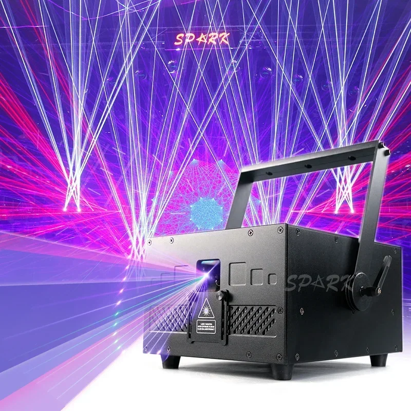 

Best Selling 15W RGB Full Color 3d Animation Stage Laser Light For Wedding Party Club Dj