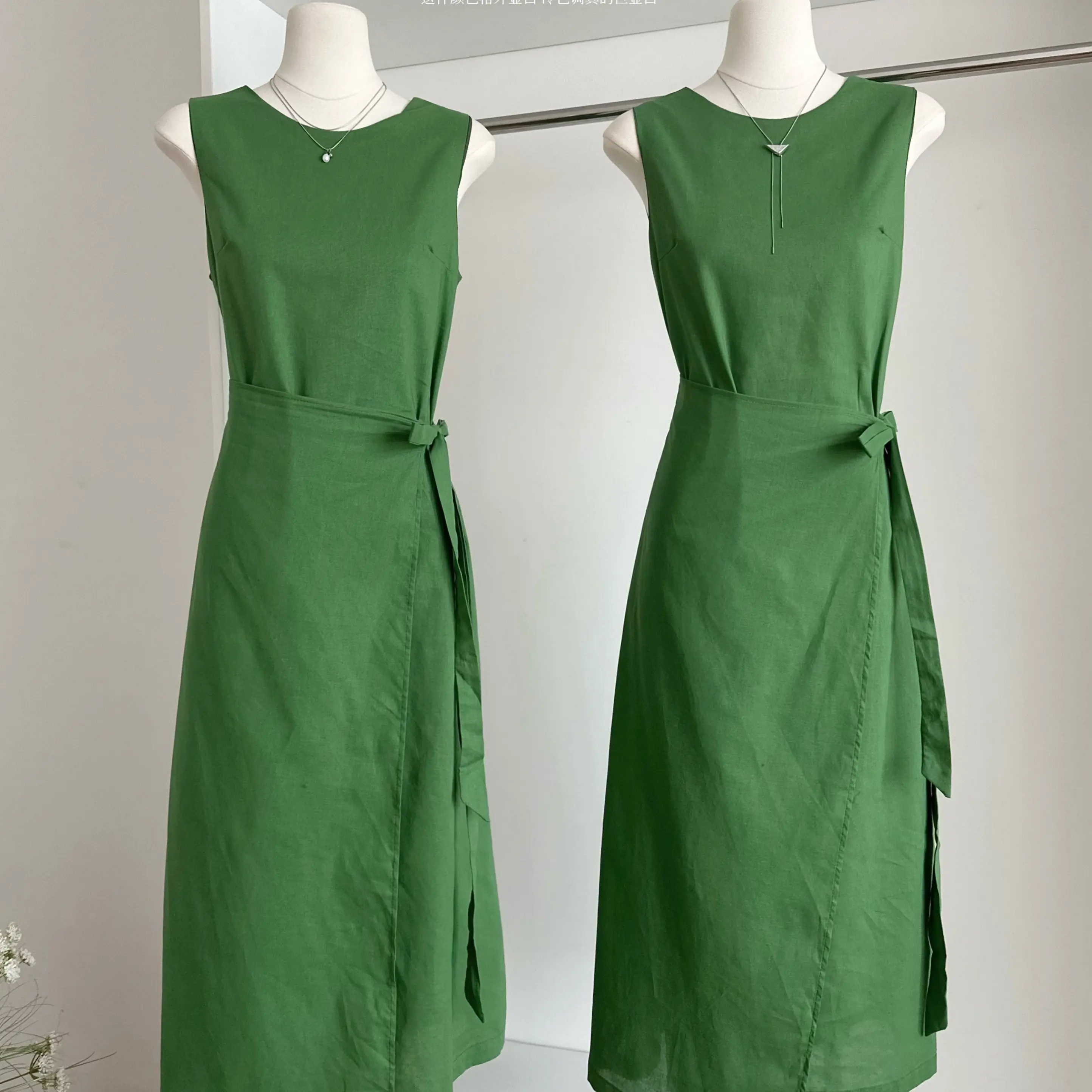 الرجعية عبر الفرقة Svel الدكتور المرأة Ele التخسيس الصيف سترة طويلة الدكتور الكورية Sle عالية الخصر ألف خط ميدي الدكتور