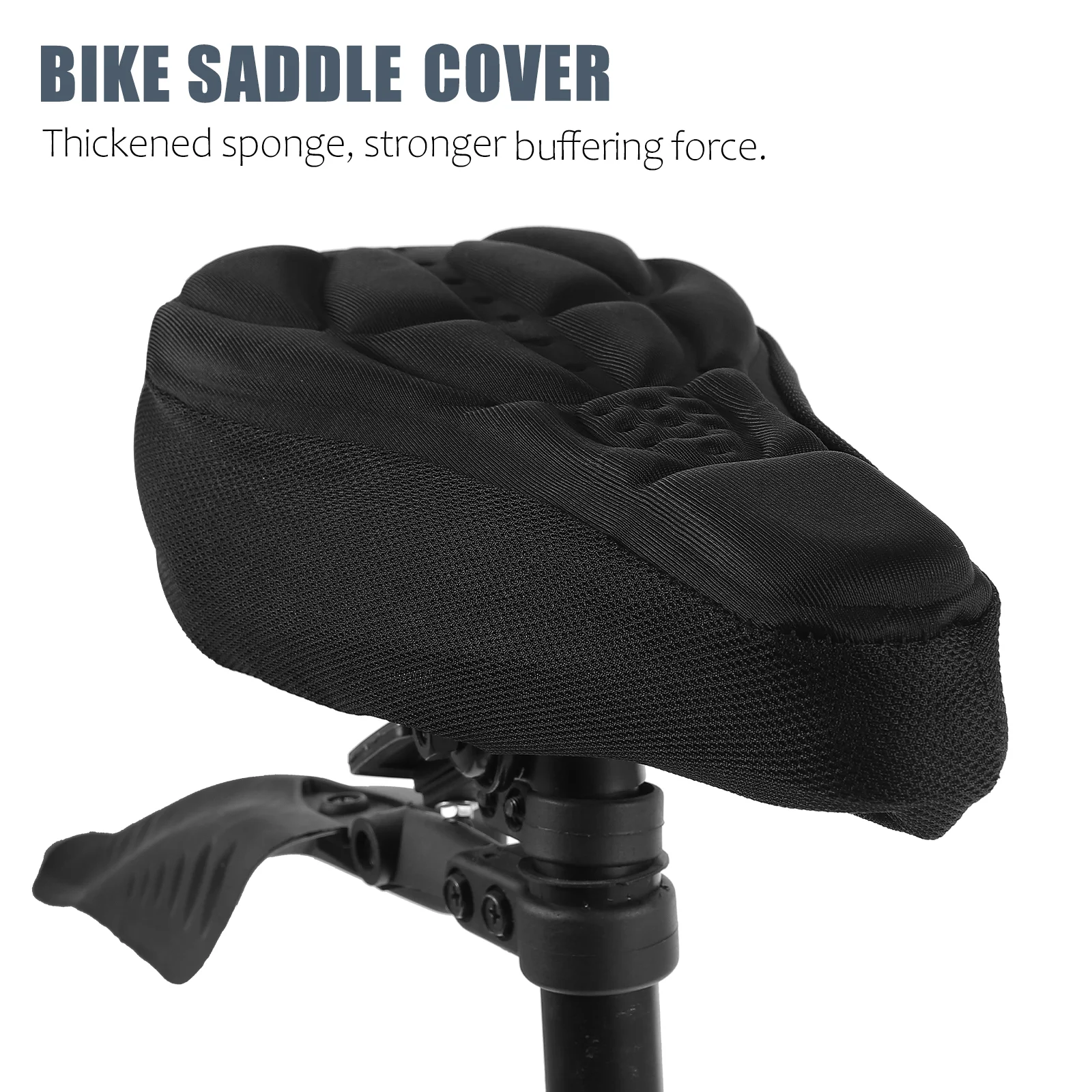 1 Pc Thick Silicon Pad Bike Saddle Cover Seat Cushion Universal Size Ergonomic Design Time Use Comfortable Water