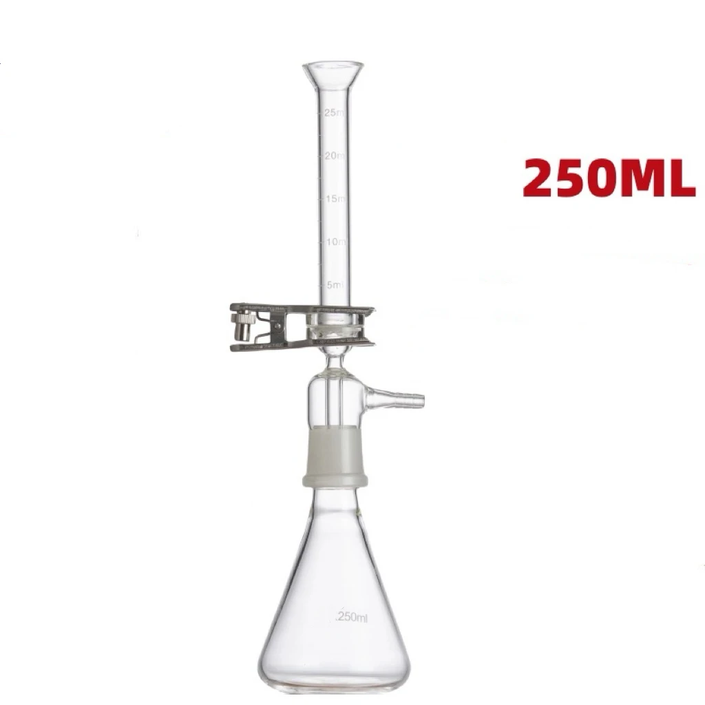 Micro Solvent Filtration Apparatus Set 250 ML Glass Sand Core Vacuum Solvent Filter Unit Device With Filter Cup & Receive Bottle