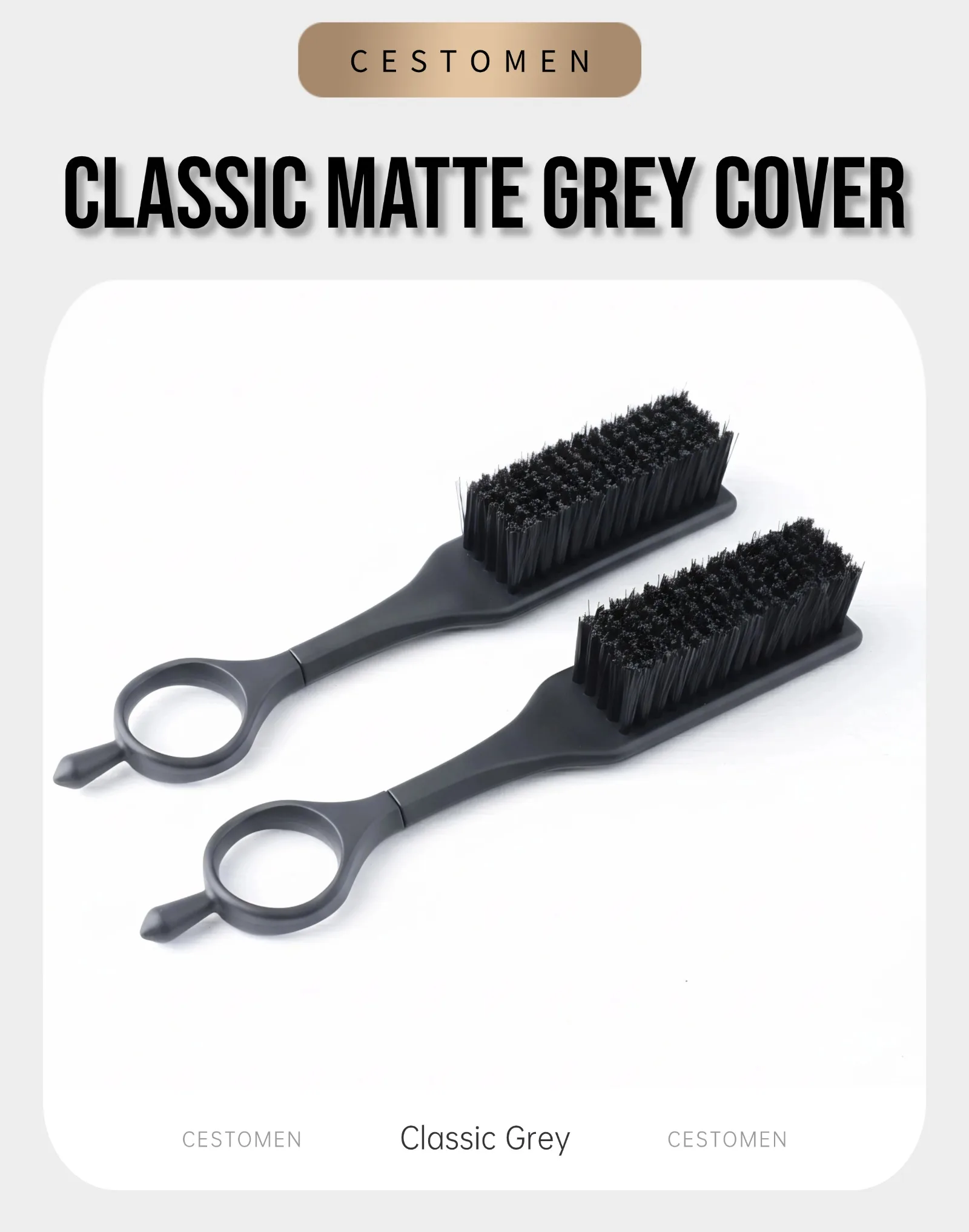 3-teiliges neues Profi-Friseurwerkzeug-Set, drehbare Doppelzahn-Haarschneidekämme, rotierende Mini-Fade-Haarbürste, antistatischer Taper-Kamm zum Stylen – Detail 22