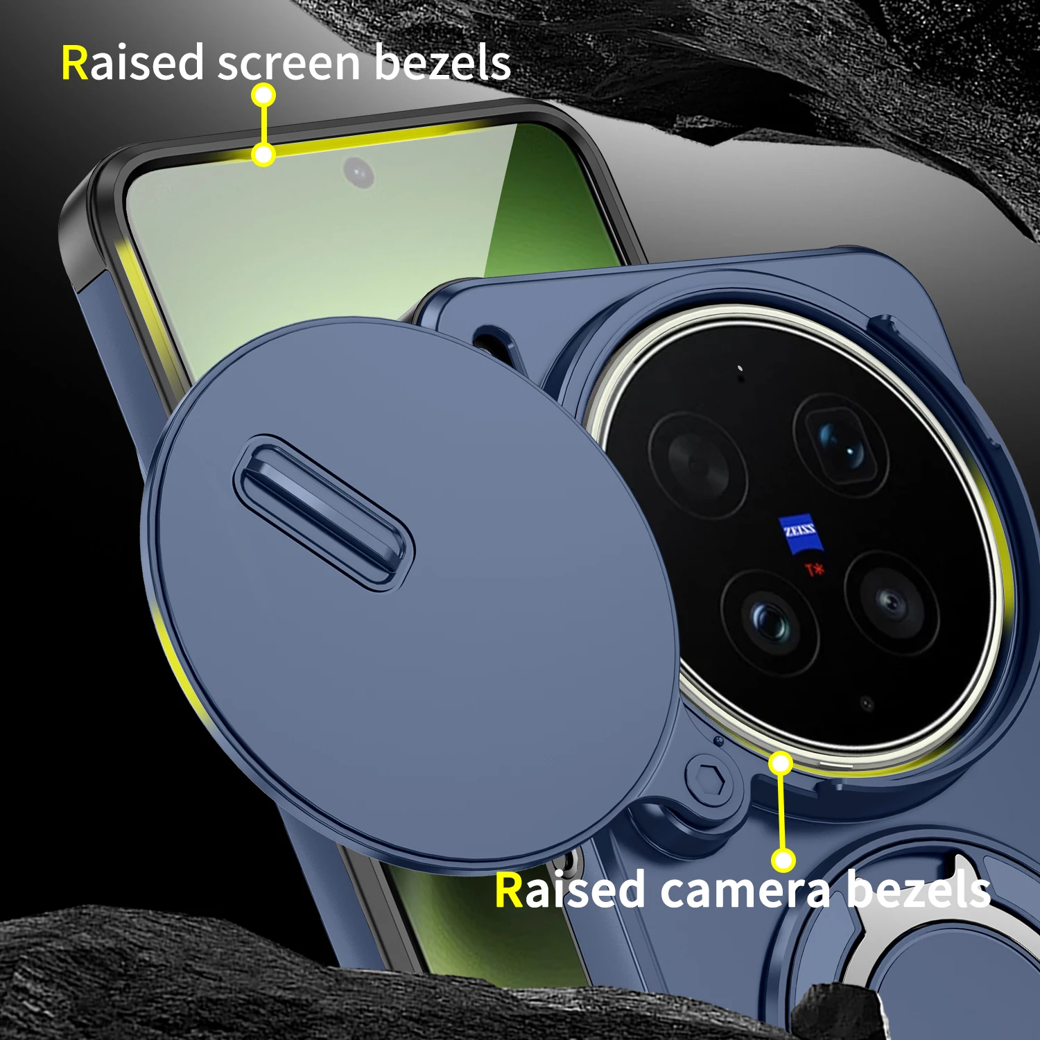 For Vivo X300 Ultra X300 PRO Phone Case Shockproof Armor Magnetic Holder Ring Case for Vivo X300Ultra Camera Lens Protect Cover view 5