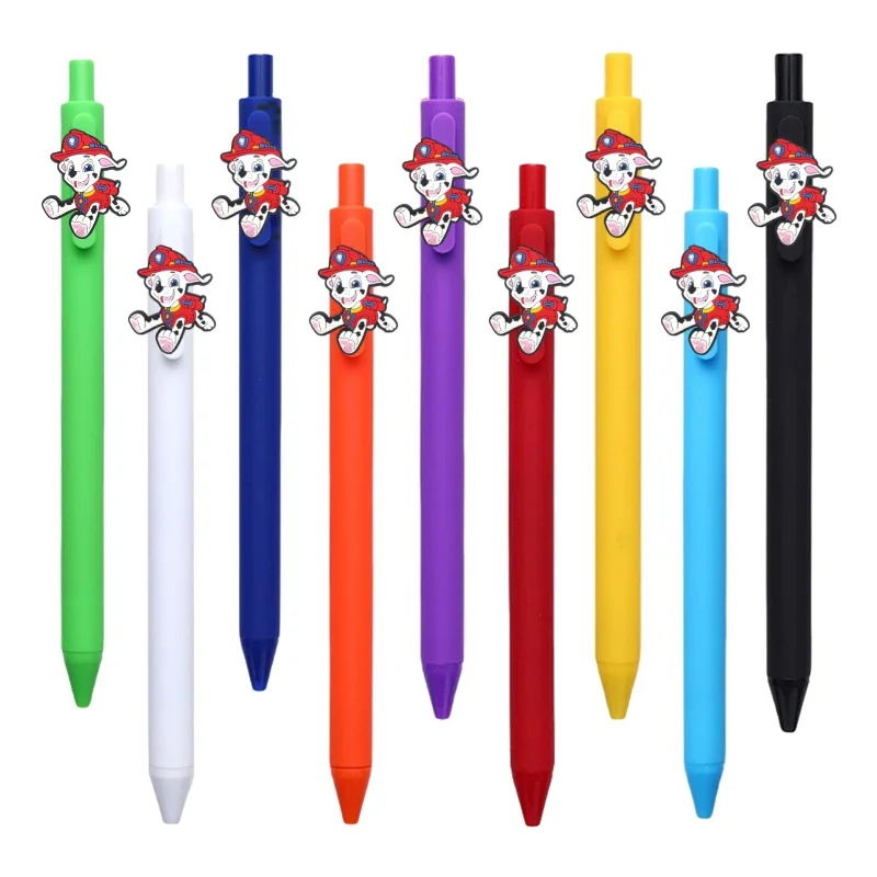 Paw Patrol Chase Schwarz 0,5 mm Kugelschreiber für Studenten, Unterzeichnung, Schreibstift, Schreibwaren, Schule, Büro, Zubehör, Kindergeschenke