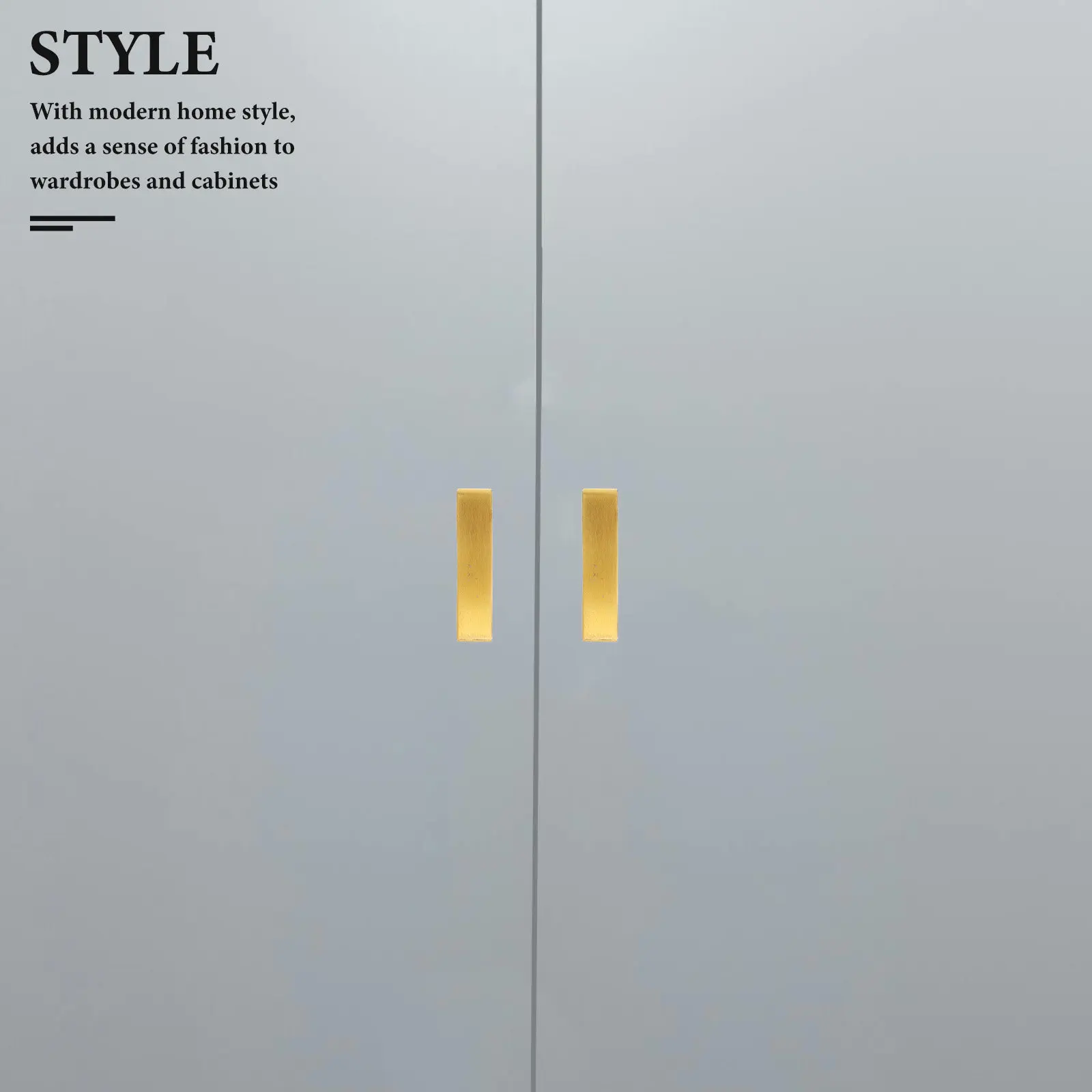 1Set T-Shaped Cabinet Pull Stainless Steel Modern Small Cabinet Handle Solid Metal Pull for Drawer Wardrobe Dresser