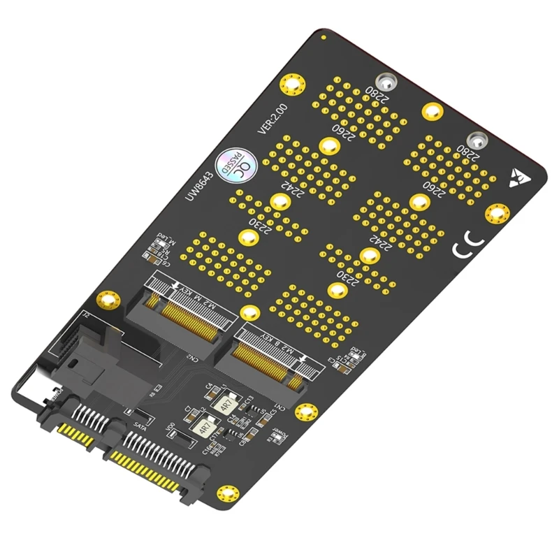 NVME M.2 SSD to SATAIII/SFF 8643 Expansion Card for PC Enthusiasts and Professionals Dropship