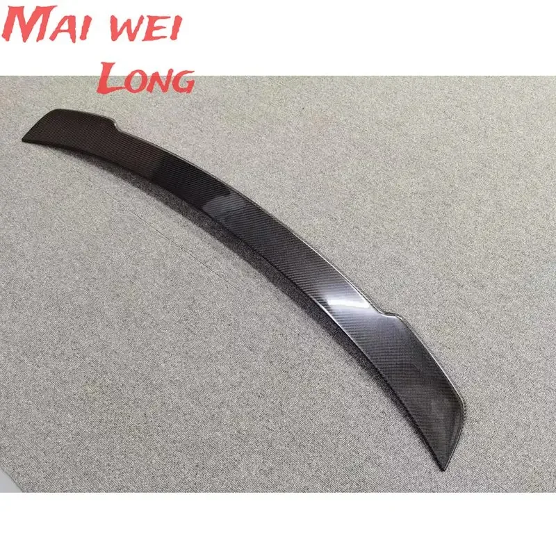FD Real Carbon Fiber Car Rear Wing Trunk Lip Spoiler For Porsche Taycan / Turbo S 2019 2020 2021 2022 2023
