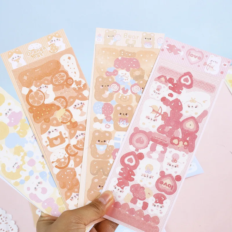 Cute Pet Series  Hand Account Stickers Creative Cute Gooka Diy Material Pvc Waterproof Sticker
