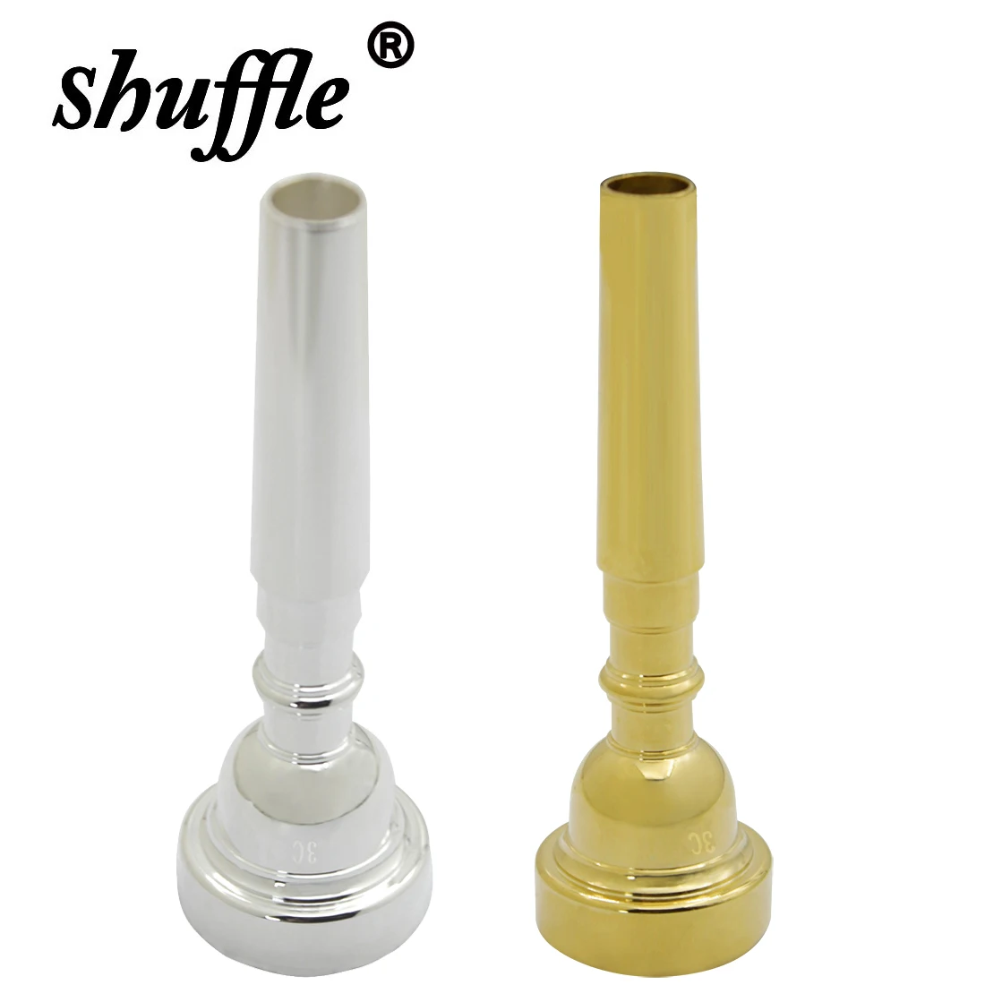 Trumpet Mouthpiece 3C/5C/7C Trumpets Replacement Mouthpiece Brass Musical Instruments Accessories Gold/Silver Trumpet Parts