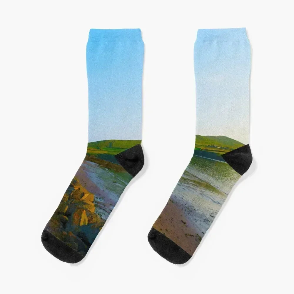 

A Walk In Dingle Ireland Socks retro gym Lots snow Women Socks Men's
