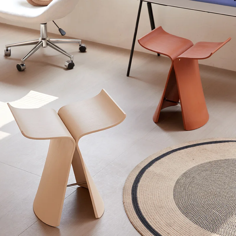 الأثاث فراشة البراز غرفة المعيشة أريكة كرسي الشرفة الأحذية تغيير البراز مقعد صغير الإبداعية مقعد المحمول كرسي للترفيه