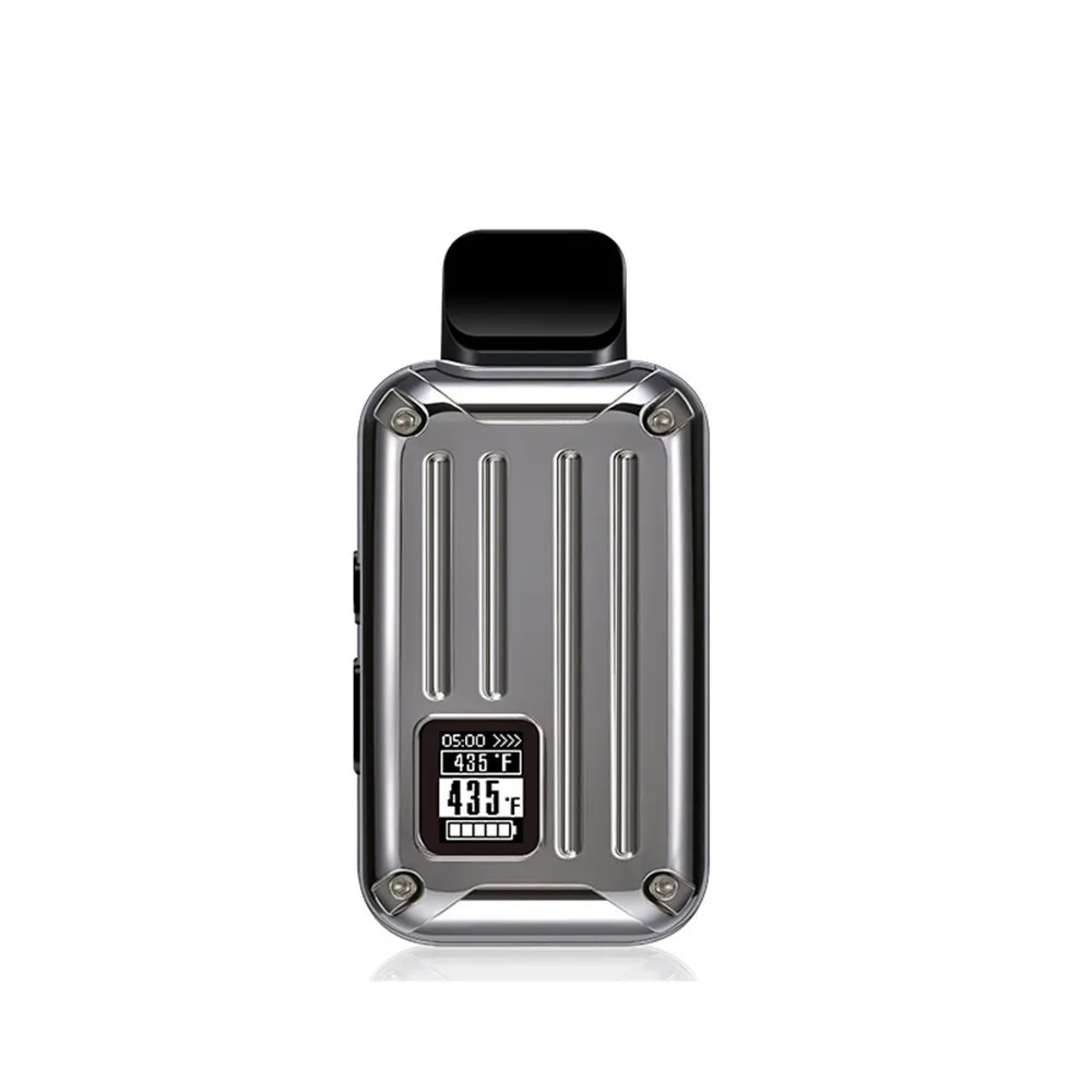 أحدث مبخر عشبي جاف لعام 2025 طقم أورانوس 2200 مللي أمبير في الساعة على شكل أمتعة مجموعة تدخين حرق جاف مجموعة شمع عشبي مبخر عشبي جاف