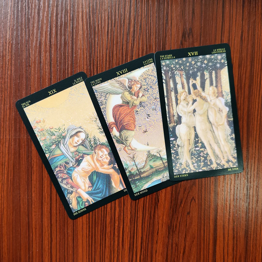 12CMX7CM Botticelli Divination  Tarot this deck with Renaissance deck (English, Spanish, French, German and Italian Edition)