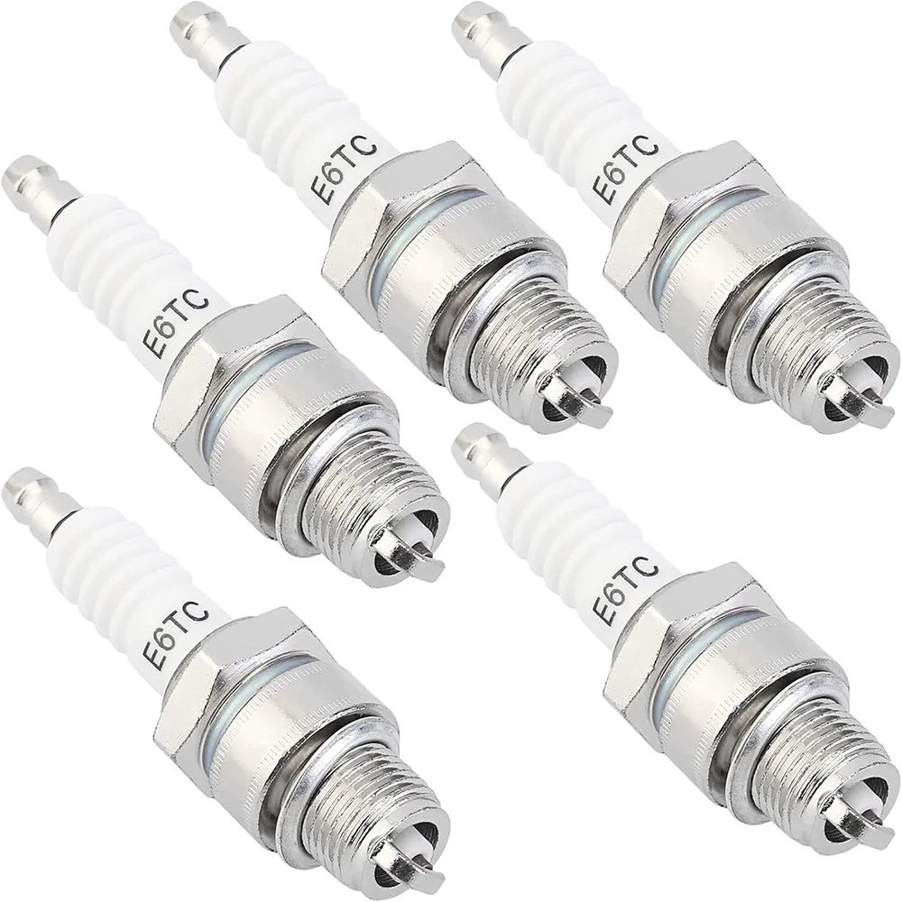 Motorcycle Spark Plug E6TC BP6HS For Yamaha PW50 PW80 PW60 LT50 LT80 50cc-150cc ATV Quad Moped Scooter Go Kart Dirt Bike