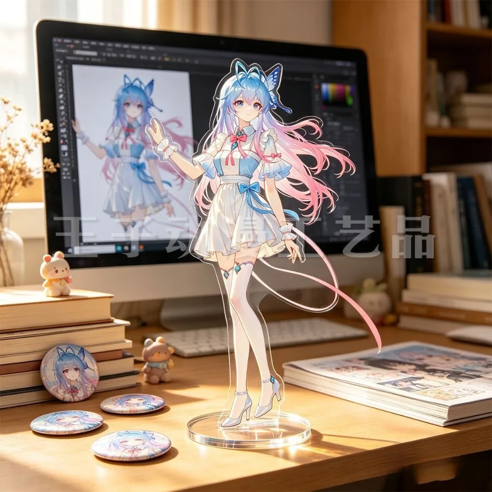 Anime Dou Luo Da Lu Tang Wutong Peripheral Acrylic Standing Sign Signboard Standee Model Decoration Badge Brooch Pin Accessory