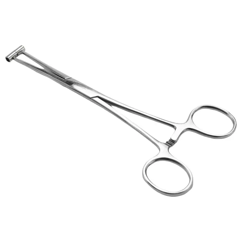 2X Septum Forcep Stainless Steel Needle Clamp, Body Piercing Tool Professional Puncture Tool For Eyebrow Pierced-B61B