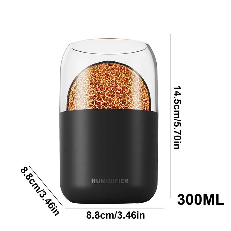 Mini Luchtbevochtiger Voor Slaapkamer Kleurrijke Led Cool Mini Luchtbevochtiger Planeet Luchtbevochtiger Kleurrijke 300Ml Stille Aromatherapie Olie Diffuser