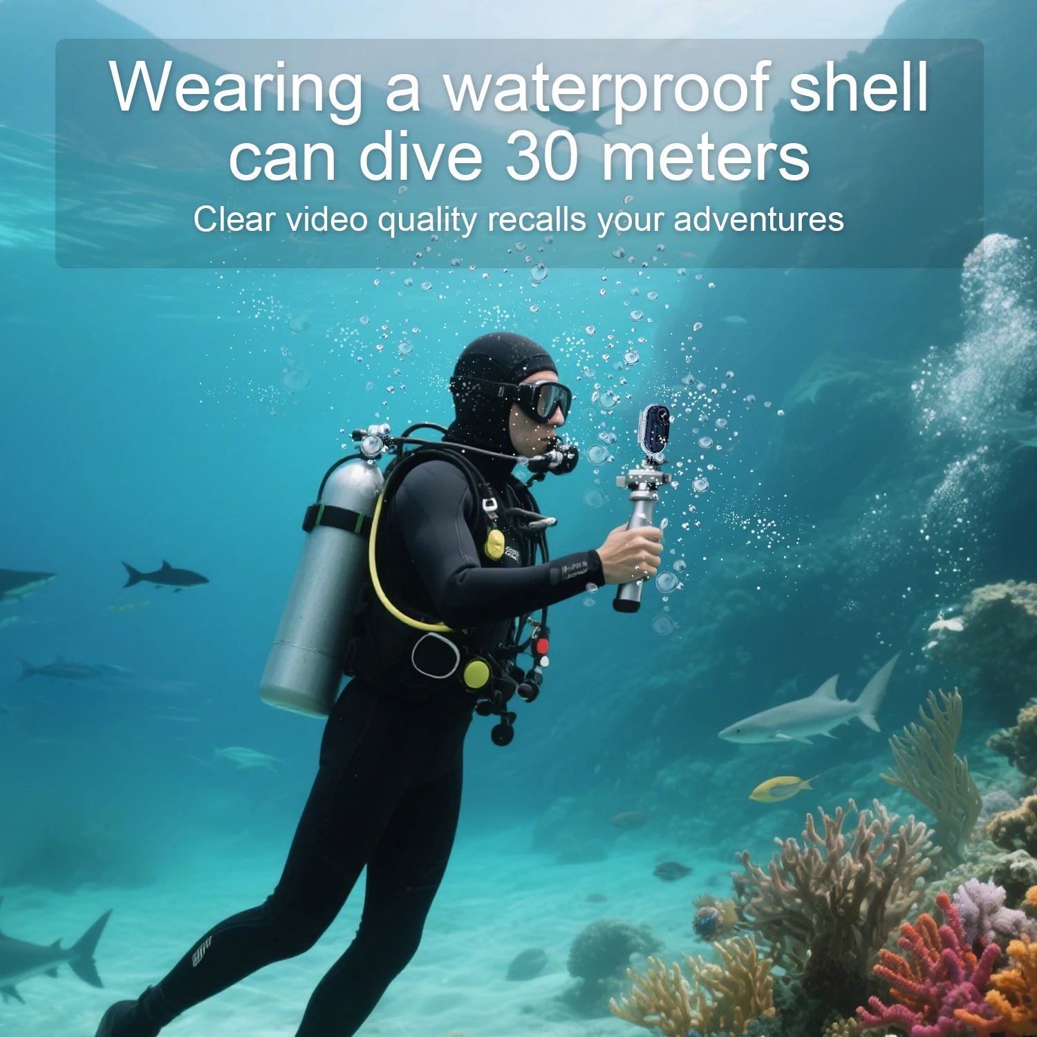 كاميرا رياضية خارجية 1080P في خوذة دراجة نارية رياضية صغيرة تصوير دراجة كاميرا الجسم وتسجيل الفيديو #3