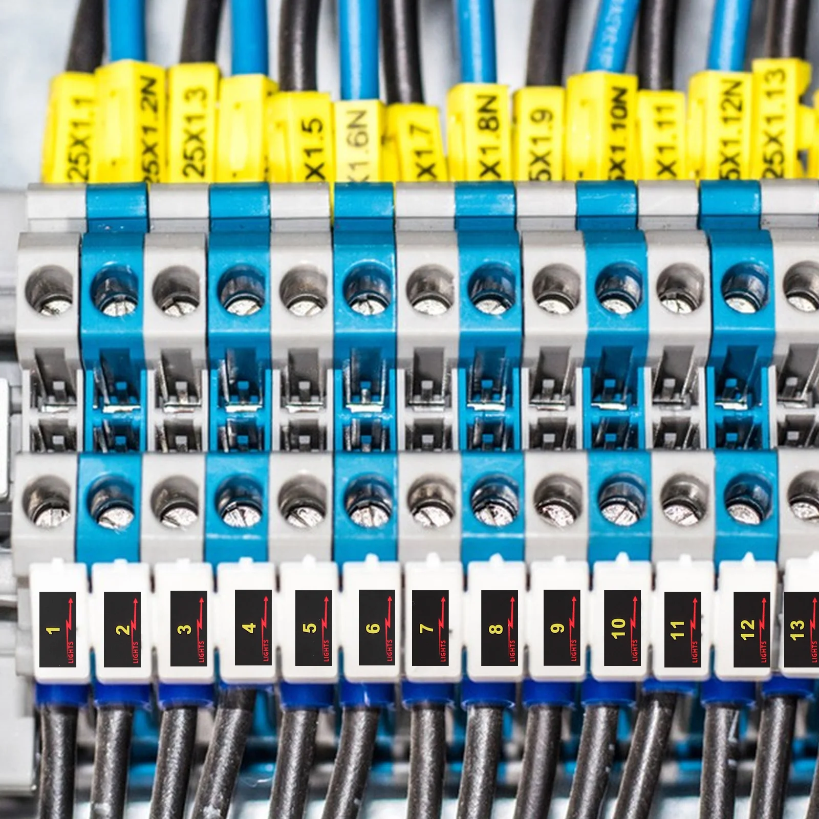 10 Sheets Circuit Breaker Tags Decal Panellabels Identification Sticker Electric Stickers