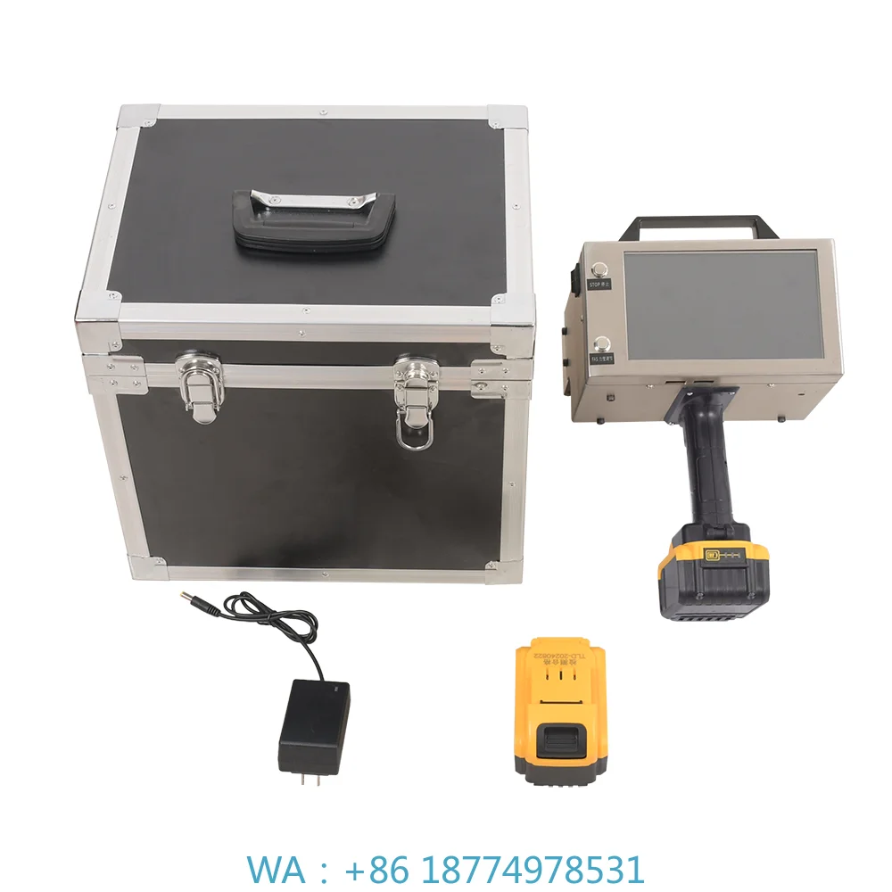 Portable Semi-Automatic Dot Peen Engraving Machine, LCD Control Motorized Pneumatic Handheld Marker for Vehicle Chassis Number