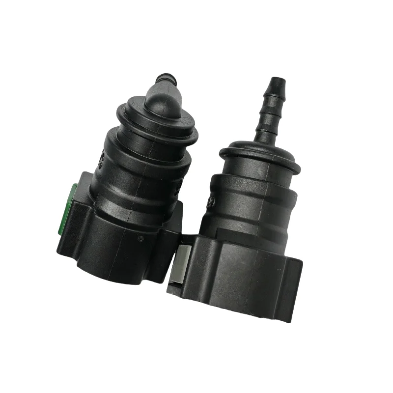 high quality 9.49mm ID3 SAE 3/8 Fuel pipe plastic QUICK fittings double clip Fuel line connector for VW Volkswagen 2pcs a lot