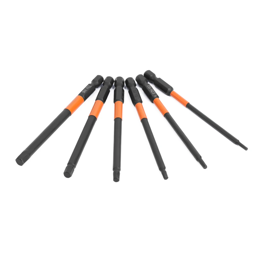 LAVIE 1 Buah Bit Router Kayu LAVIE 1/4 Shank Hex Shank 50Mm 100Mm Magnetik Kuat S2 Bahan Obeng Bit SH15A50BKSZ