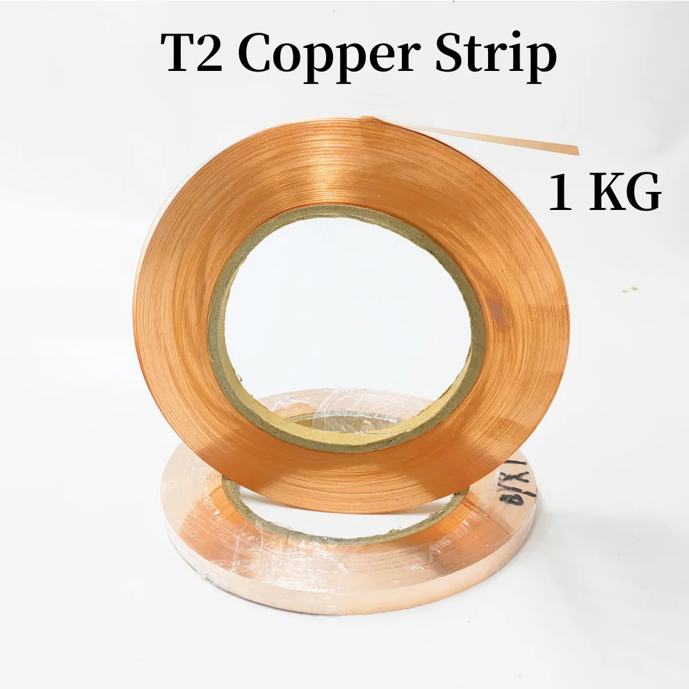 

1kg 99.9% T2 Copper Strip Strap For Energy Storage Spot Welder 18650 21700 Lithium Battery Connection Copper Strip Welding