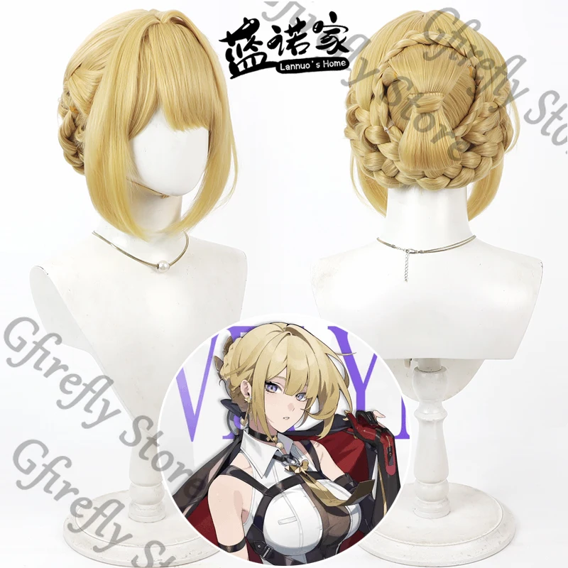 

Zenless Zone Zero Evelyn Chevalier Cosplay Hairpiece Wig Photograph Gabal Periwig High Quality Nature Anime Expo Colleagues Gift