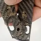 1 Pair Custom Made Golden Thread Pattern 3K Carbon Fiber Handle Scales For Benchmade Bugout 535 DIY Accessories